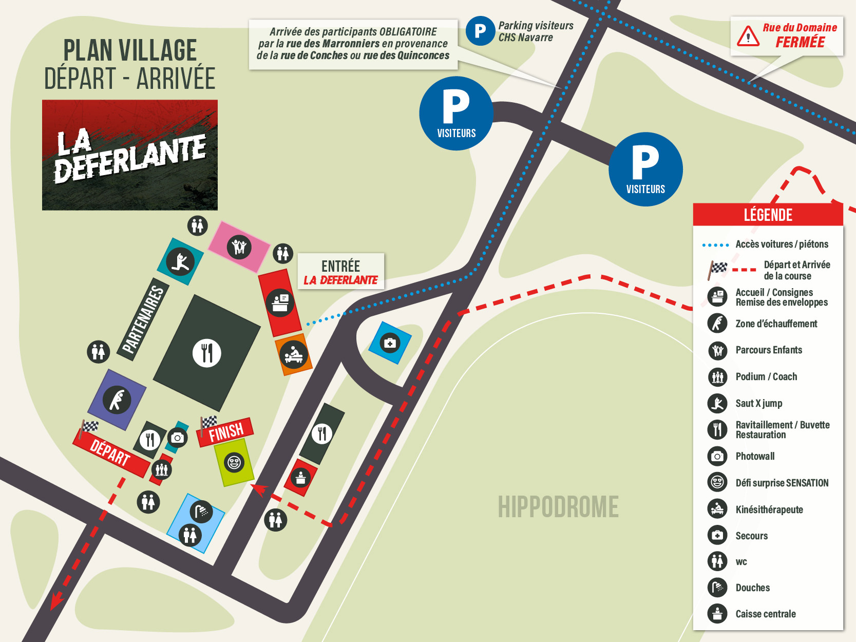 Plan du Village - La Déferlante Evreux